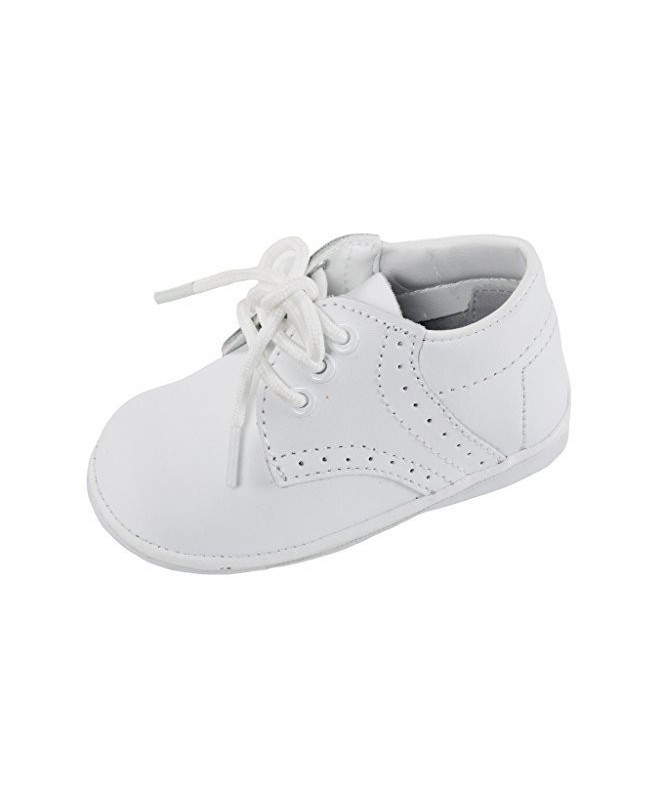 Oxfords Baby Boys White Oxford Christening Shoes Size 4 - CB11H4Z4N6D $48.81