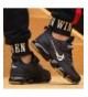 Running Boy's Outdoor Lightweight Sneakers for Boys Sports Shoes Cushion Little Big Kids - Black 8179k - CB18H67G5DK $58.16